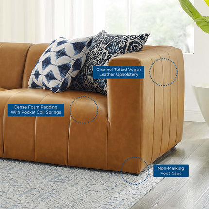 Modway EEI-4515 Bartlett 3-Piece Vegan Leather Sofa Modway