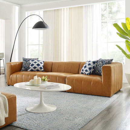 Modway EEI-4515 Bartlett 3-Piece Vegan Leather Sofa Modway