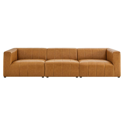 Modway EEI-4515 Bartlett 3-Piece Vegan Leather Sofa Modway