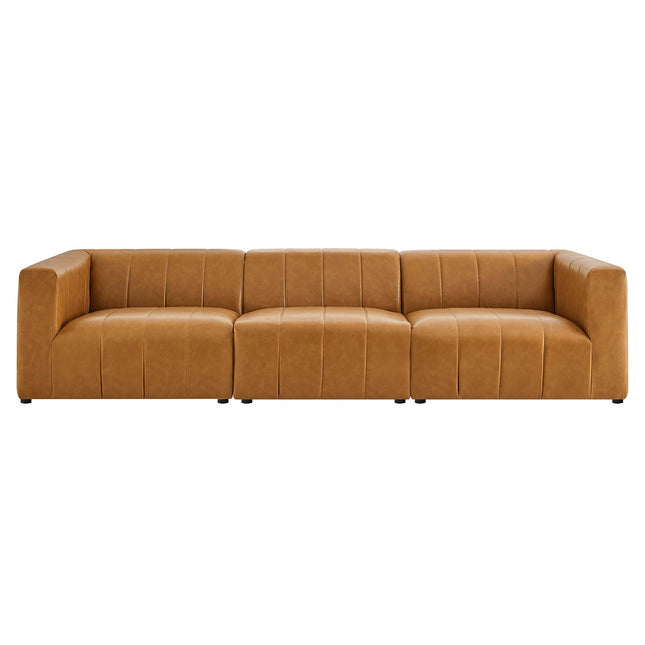 Modway EEI-4515 Bartlett 3-Piece Vegan Leather Sofa Modway