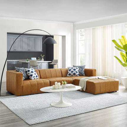 Modway EEI-4517 Bartlett 4-Piece Vegan Leather Sectional Sofa Modway