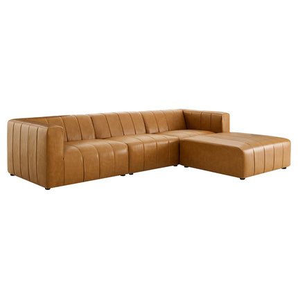 Modway EEI-4517 Bartlett 4-Piece Vegan Leather Sectional Sofa Modway