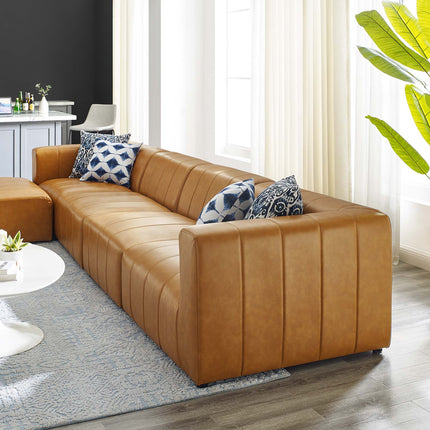 Modway EEI-4521 Bartlett 5-Piece Vegan Leather Sectional Sofa Modway