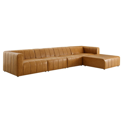 Modway EEI-4521 Bartlett 5-Piece Vegan Leather Sectional Sofa Modway