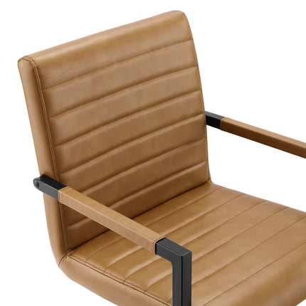 Modway EEI-4522 Savoy Vegan Leather Dining Chairs Set of 2 Modway