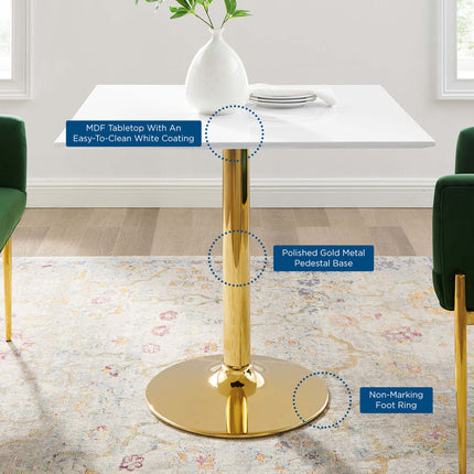 Modway EEI-4547 Verne 35" Square Dining Table Modway