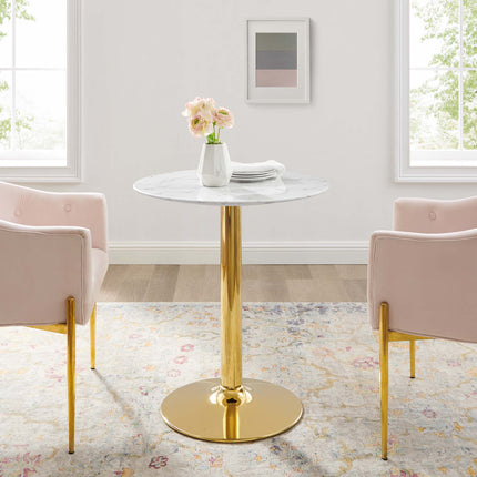 Modway EEI-4548 Verne 28" Artificial Marble Dining Table Modway