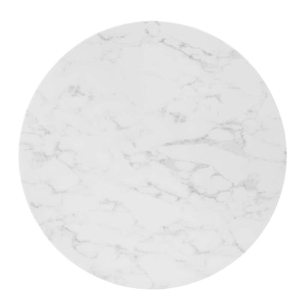 Modway EEI-4549 Verne 35" Artificial Marble Dining Table Modway