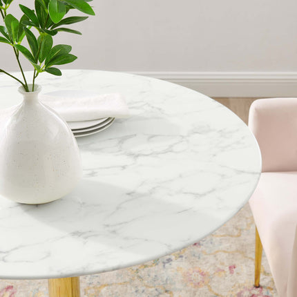 Modway EEI-4549 Verne 35" Artificial Marble Dining Table Modway
