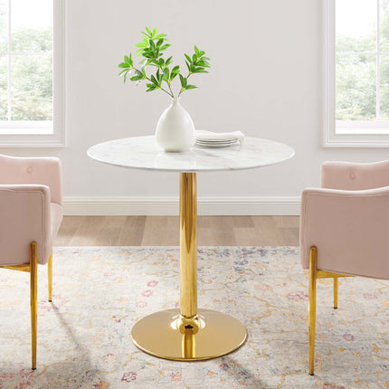 Modway EEI-4549 Verne 35" Artificial Marble Dining Table Modway
