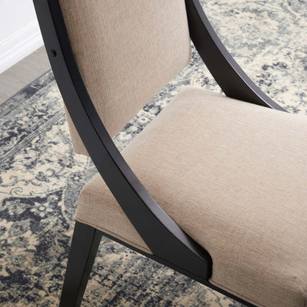 Modway EEI-4553 Cambridge Upholstered Fabric Dining Chairs Set of 2 Modway