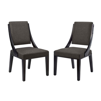 Modway EEI-4553 Cambridge Upholstered Fabric Dining Chairs Set of 2 Modway