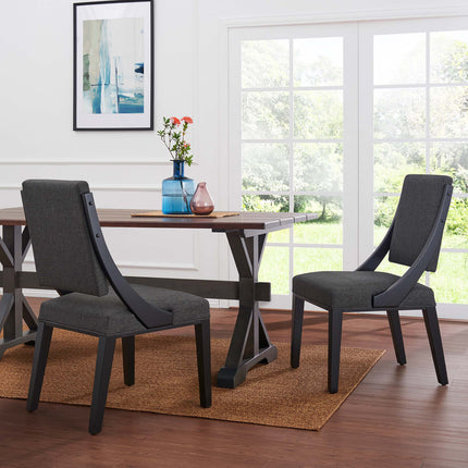 Modway EEI-4553 Cambridge Upholstered Fabric Dining Chairs Set of 2 Modway