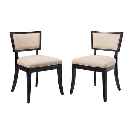 Modway EEI-4557 Pristine Upholstered Fabric Dining Chairs Set of 2 Modway