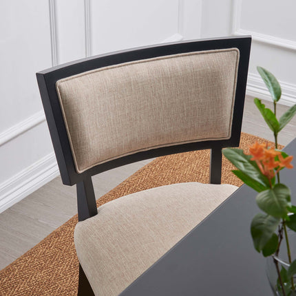 Modway EEI-4557 Pristine Upholstered Fabric Dining Chairs Set of 2 Modway