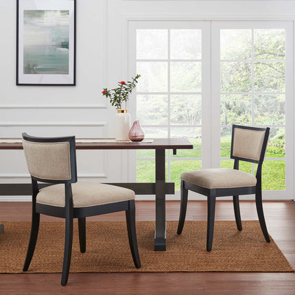 Modway EEI-4557 Pristine Upholstered Fabric Dining Chairs Set of 2 Modway