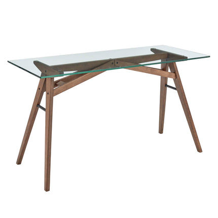 Modway EEI-4580 Steadfast Glass Top Office Desk - Plaza Home Decor