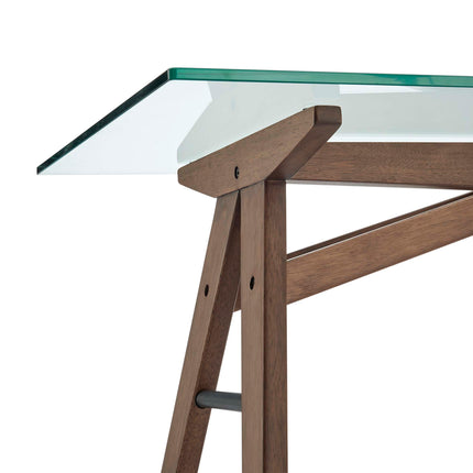 Modway EEI-4580 Steadfast Glass Top Office Desk - Plaza Home Decor