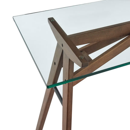 Modway EEI-4580 Steadfast Glass Top Office Desk - Plaza Home Decor