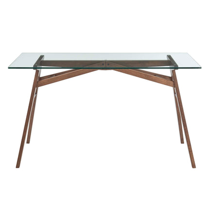 Modway EEI-4580 Steadfast Glass Top Office Desk - Plaza Home Decor