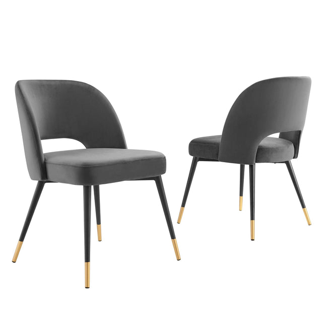 Modway EEI-4599 Rouse Performance Velvet Dining Side Chairs Set of 2 Modway