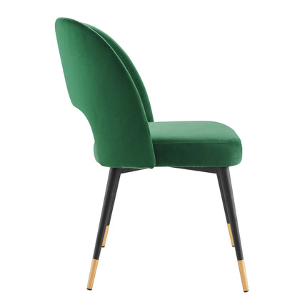 Modway EEI-4599 Rouse Performance Velvet Dining Side Chairs Set of 2 Modway