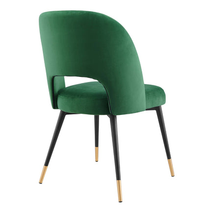 Modway EEI-4599 Rouse Performance Velvet Dining Side Chairs Set of 2 Modway