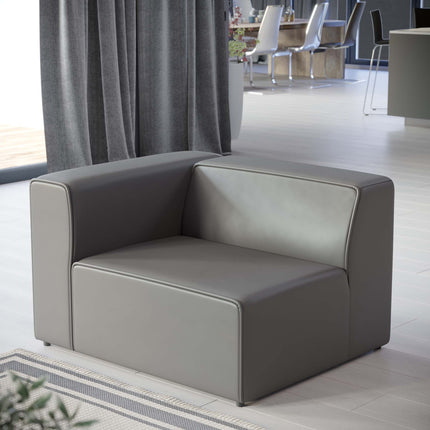 Modway EEI-4621 Mingle Vegan Leather Left-Arm Chair Modway