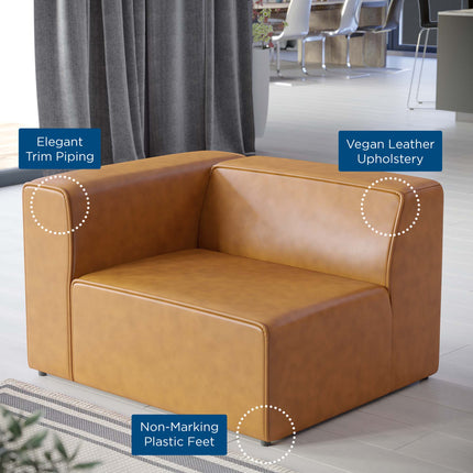 Modway EEI-4621 Mingle Vegan Leather Left-Arm Chair Modway