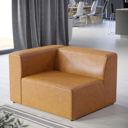 Modway EEI-4621 Mingle Vegan Leather Left-Arm Chair Modway