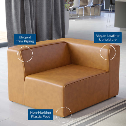 Modway EEI-4622 Mingle Vegan Leather Right-Arm Chair Modway