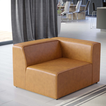 Modway EEI-4622 Mingle Vegan Leather Right-Arm Chair Modway