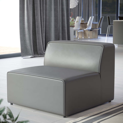 Modway EEI-4623 Mingle Vegan Leather Armless Chair Modway