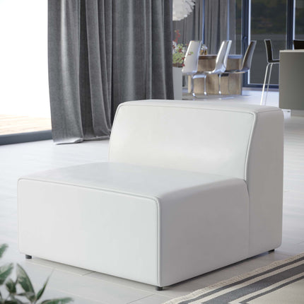 Modway EEI-4623 Mingle Vegan Leather Armless Chair Modway