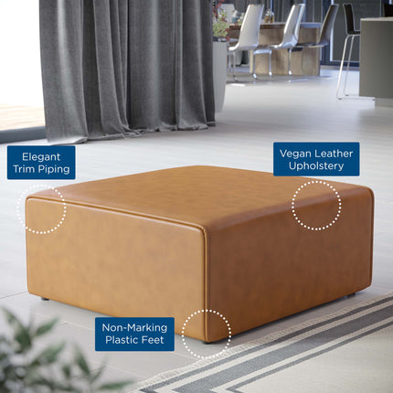 Modway EEI-4624 Mingle Vegan Leather Ottoman Modway