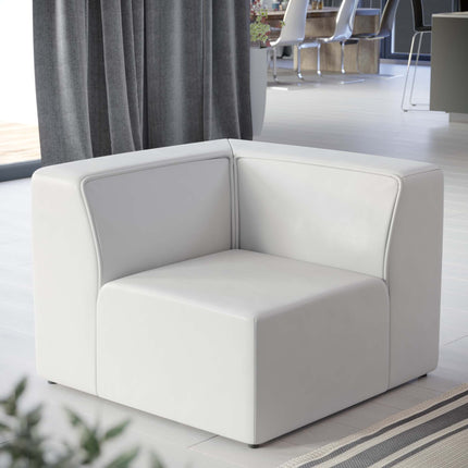 Modway EEI-4625 Mingle Vegan Leather Corner Chair Modway
