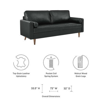Modway EEI-4633 Valour Leather Sofa Modway