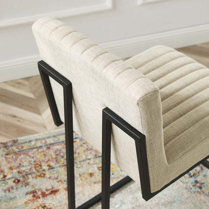 Modway EEI-4653 Indulge Channel Tufted Fabric Counter Stool Modway