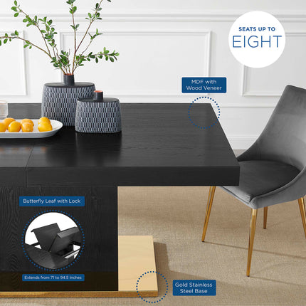 Modway EEI-4660 Vector Expandable Dining Table Modway
