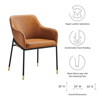 Modway EEI-4672 Jovi Vegan Leather Dining Chair Modway