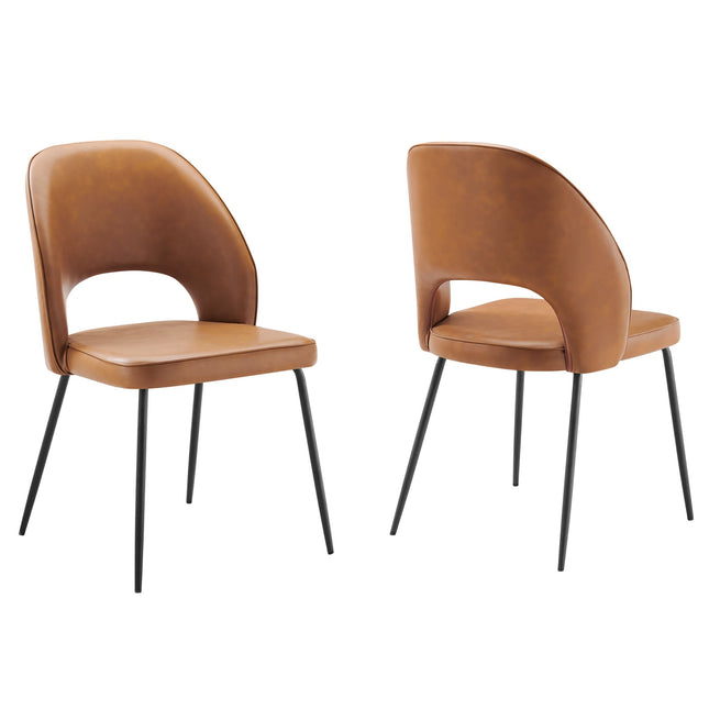 Modway EEI-4674 Nico Vegan Leather Dining Chair Set of 2 Modway