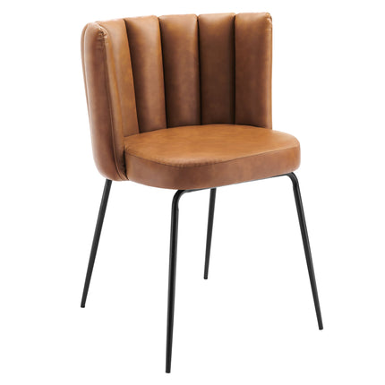 Modway EEI-4676 Virtue Vegan Leather Dining Chair Set of 2 Modway