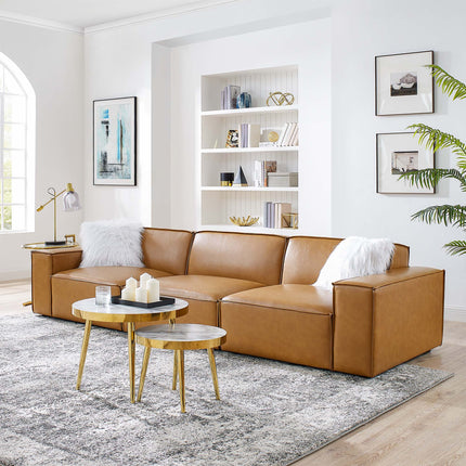 Modway EEI-4708 Restore 3-Piece Vegan Leather Sofa Modway