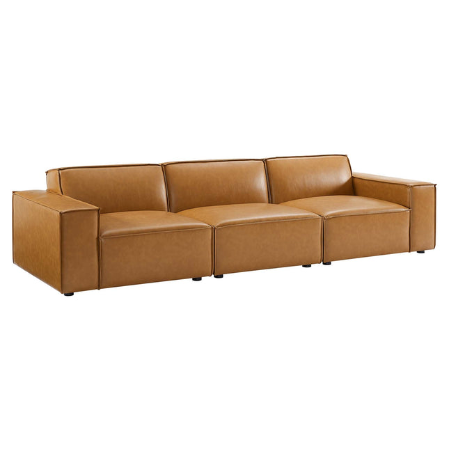 Modway EEI-4708 Restore 3-Piece Vegan Leather Sofa Modway