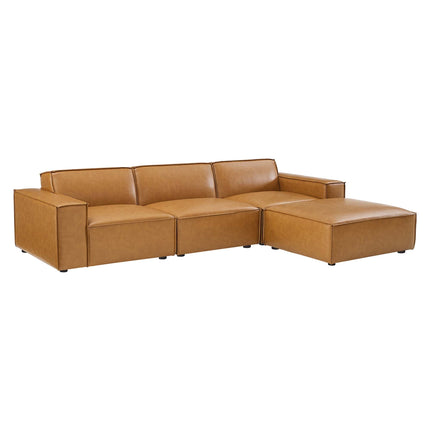 Modway EEI-4709 Restore 4-Piece Vegan Leather Sectional Sofa Modway