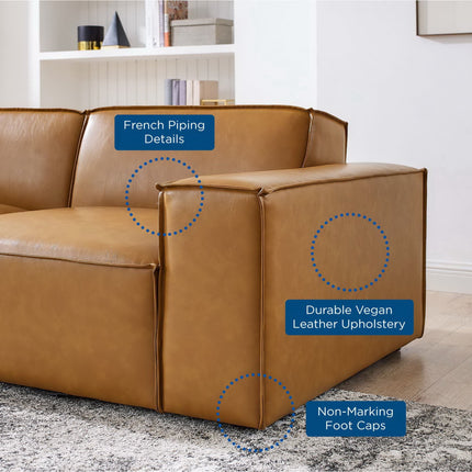 Modway EEI-4710 Restore 4-Piece Vegan Leather Sofa Modway
