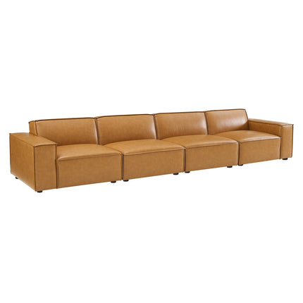 Modway EEI-4710 Restore 4-Piece Vegan Leather Sofa Modway