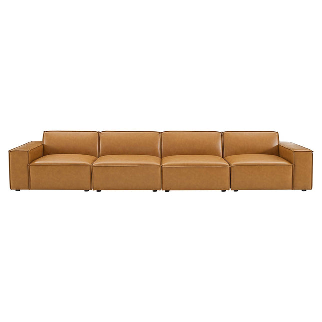Modway EEI-4710 Restore 4-Piece Vegan Leather Sofa Modway