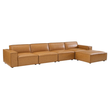 Modway EEI-4711 Restore 5-Piece Vegan Leather Sectional Sofa Modway