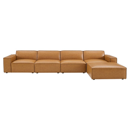 Modway EEI-4711 Restore 5-Piece Vegan Leather Sectional Sofa Modway